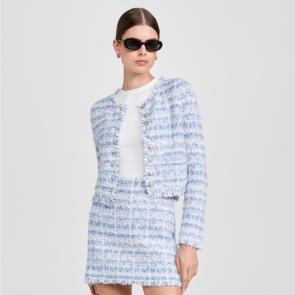 NWT LoveShackFancy Spindle Cardigan Glacier Sky Blue X-Large